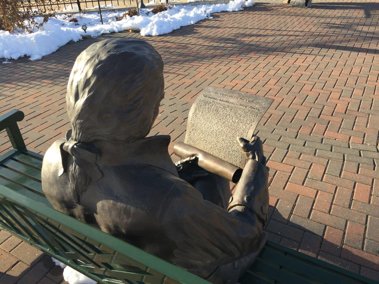 Thomas Jefferson Gardens and Statue in Jefferson, Iowa