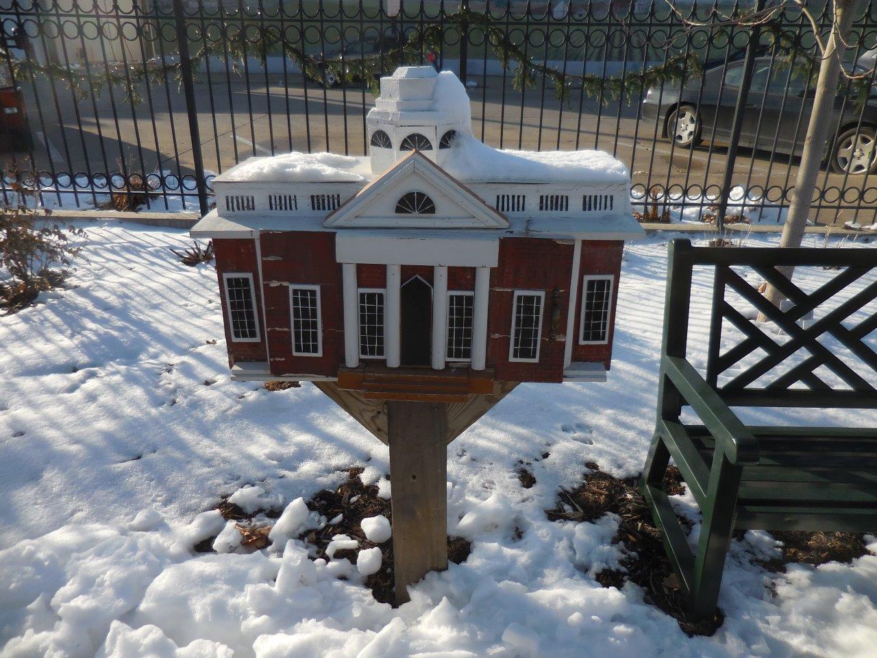 Model of Monticello at the Thomas Jefferson Gardens in Jefferson, Iowa