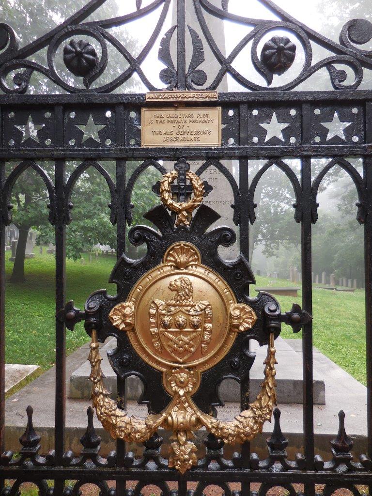 Monticello Cemetery gate