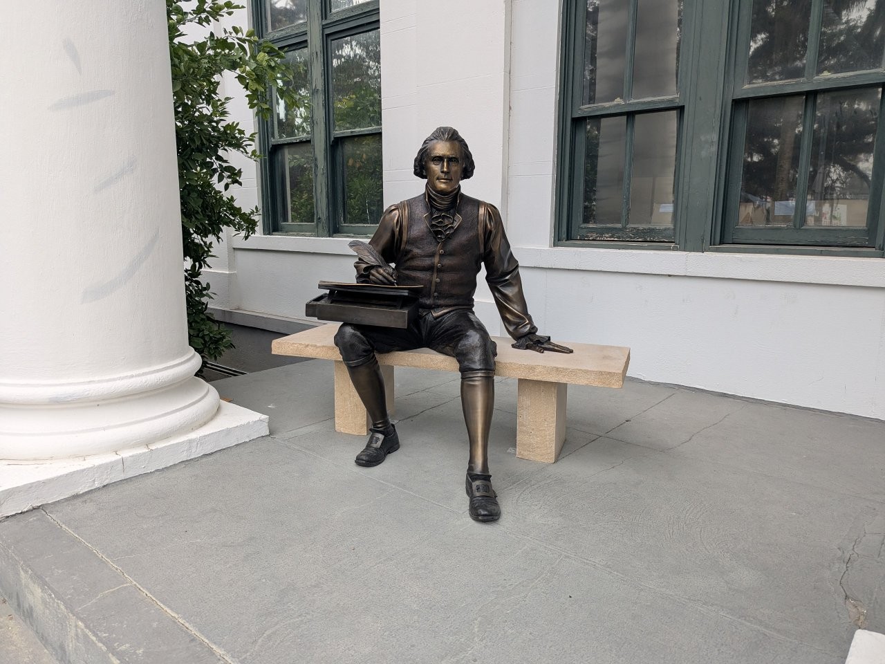 Thomas Jefferson statue in Jefferson County, Florida