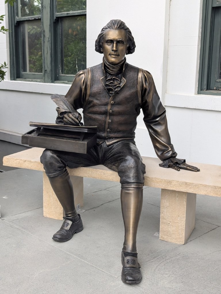 Thomas Jefferson memorial statue in Jefferson County, Florida