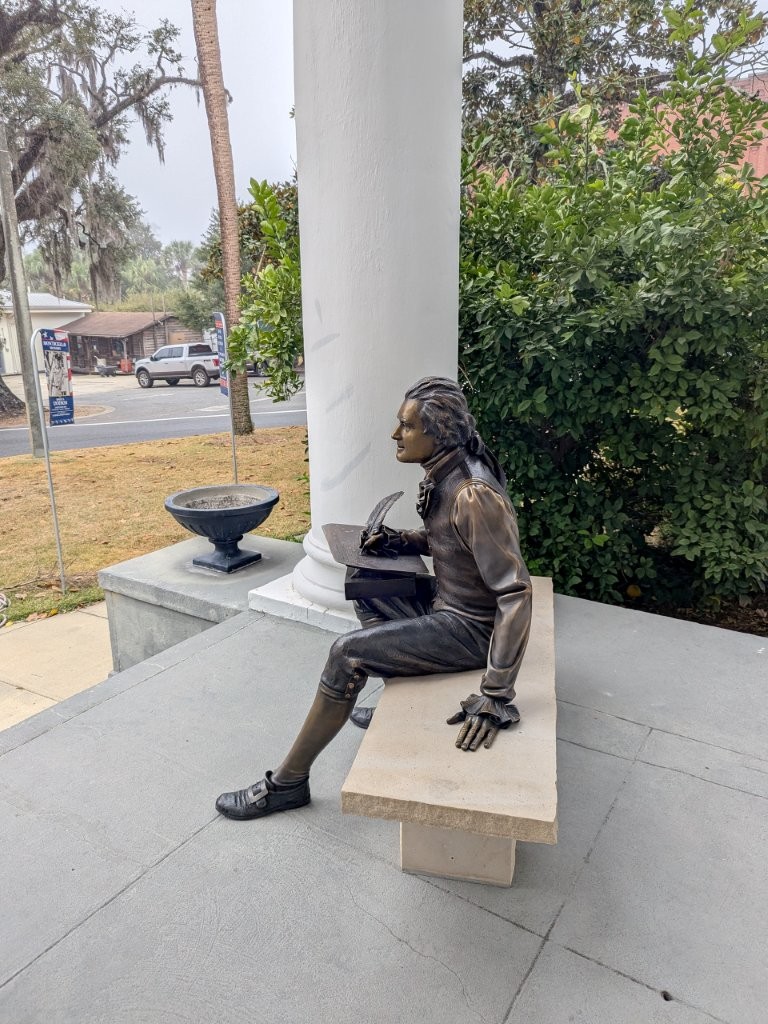 Thomas Jefferson statue in Monticello, Florida