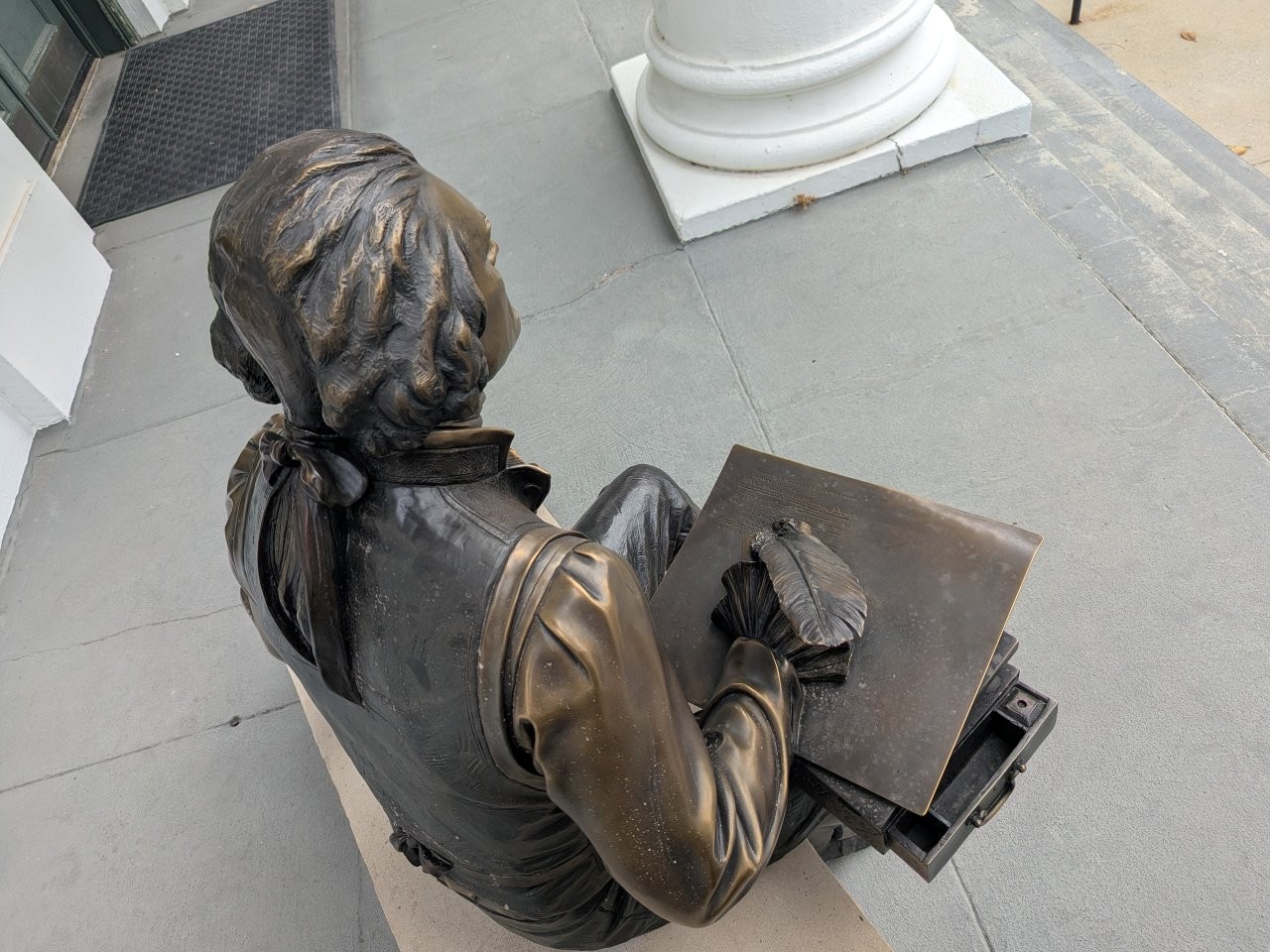 Thomas Jefferson statue in Monticello, Florida