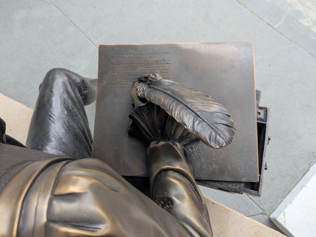 Thomas Jefferson statue in Monticello, Florida