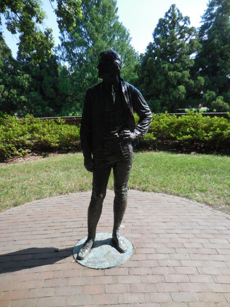 Thomas Jefferson statue at the College of William and Mary