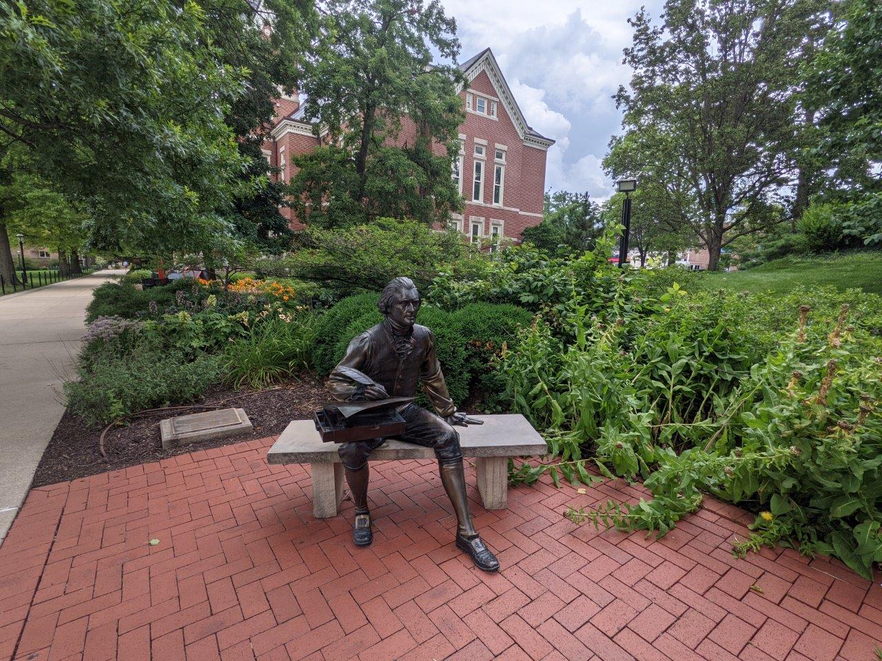 Jefferson Statue at the University of Missouri Columbia