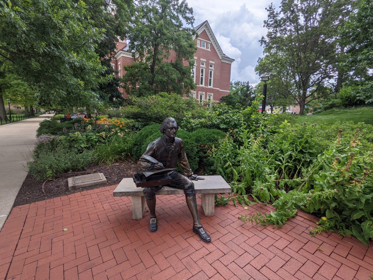 Jefferson Statue at the University of Missouri Columbia