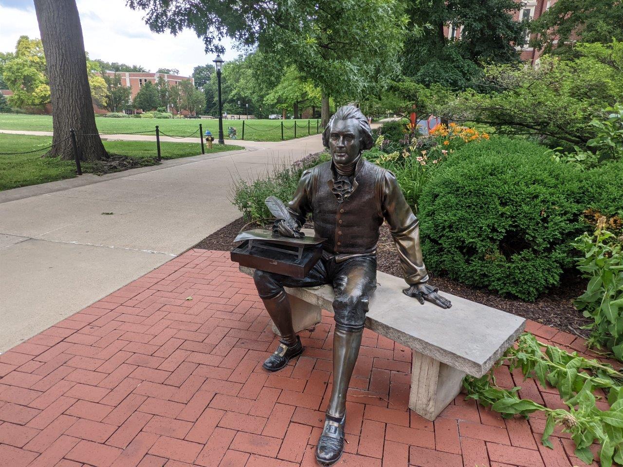Jefferson Statue at the University of Missouri Columbia