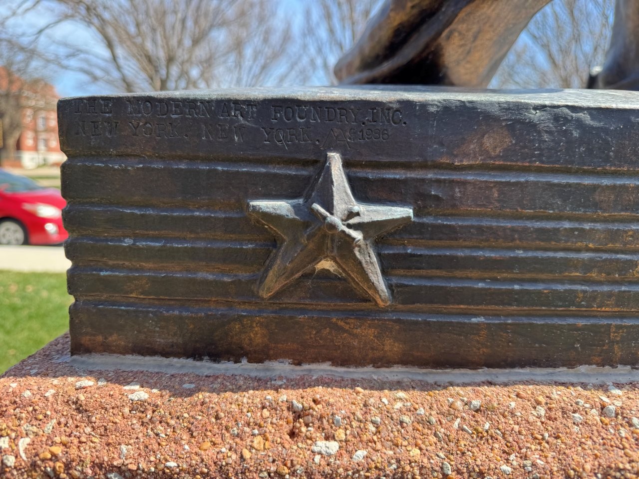 Thomas Jefferson sculpture at Ulrich Museum of Art Collection at Wichita State