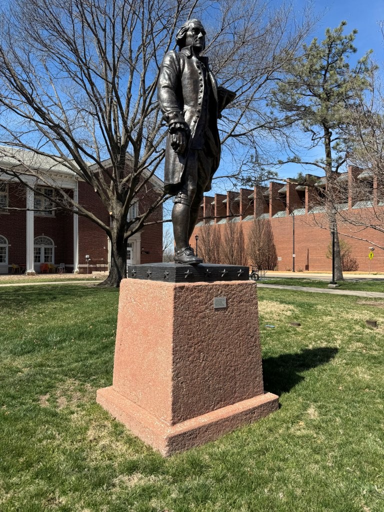 Thomas Jefferson statue in Wichita
