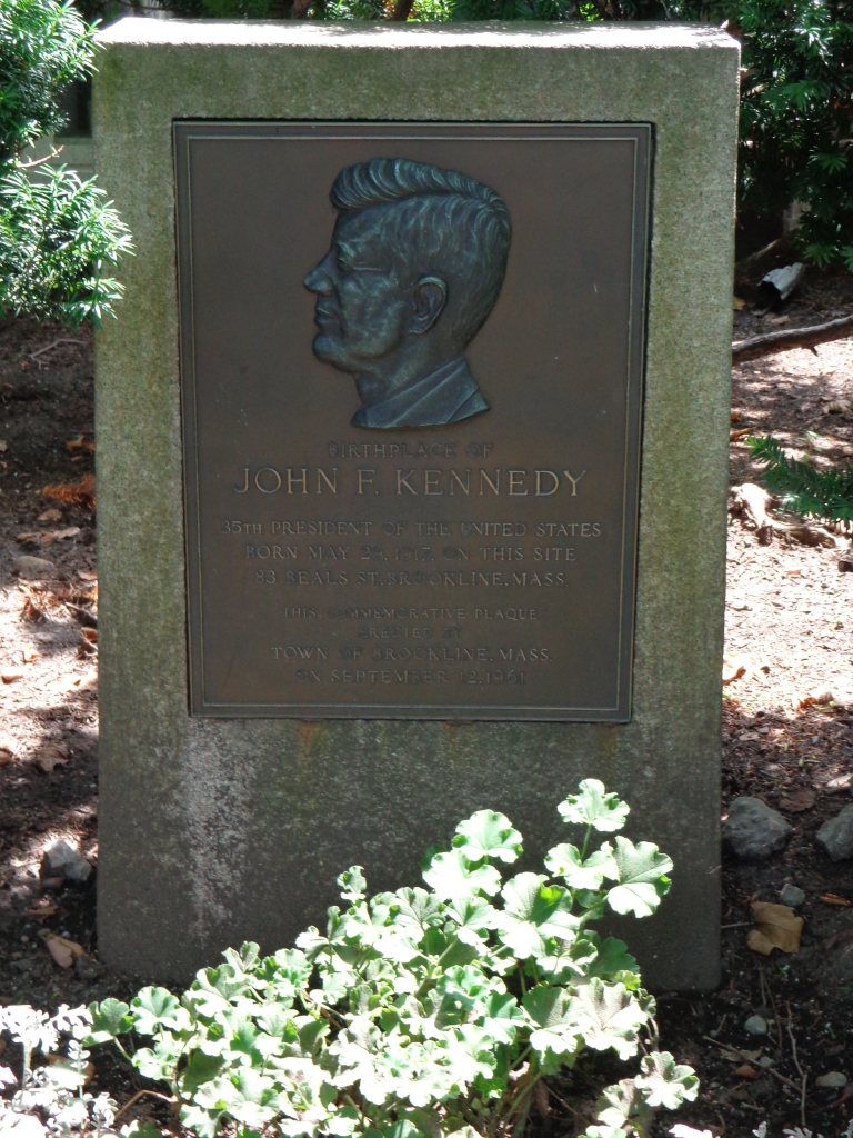 photo of John F. Kennedy birthplace historical marker