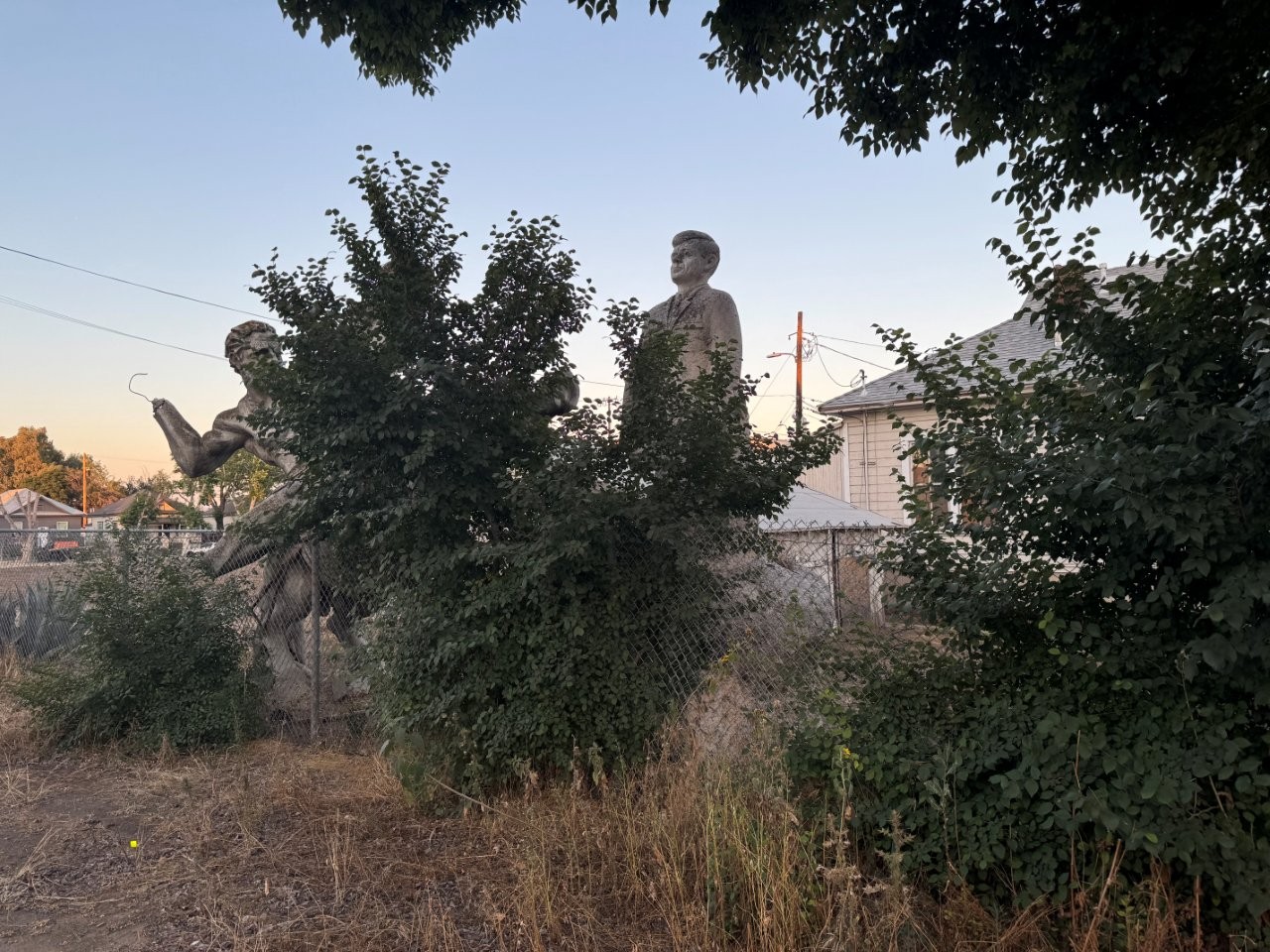 John F. Kennedy statue in in Fresno, California
