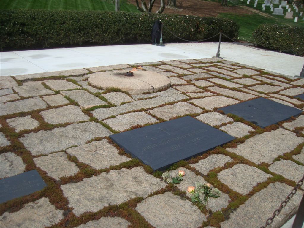 John F. Kennedy gravesite and eternal flame