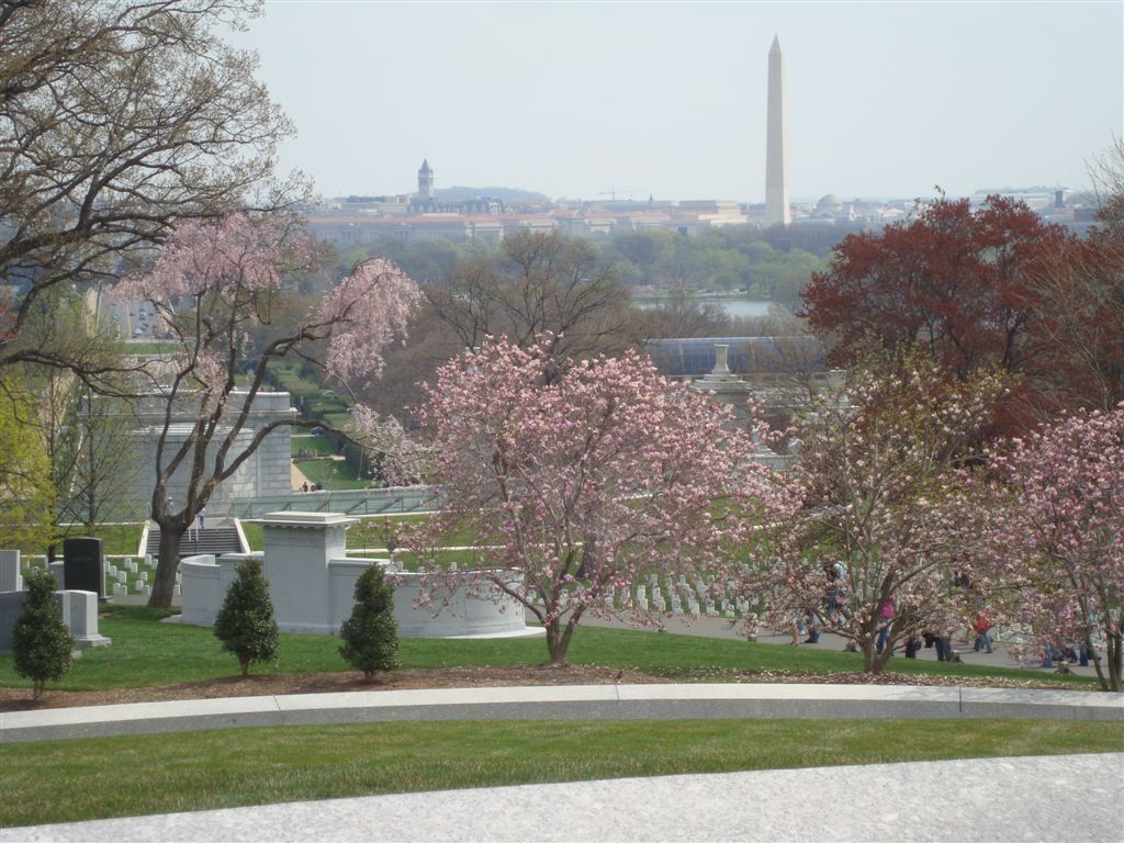 view from John F. Kennedy gravesite