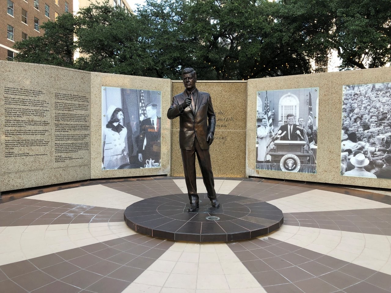 John F. Kennedy memorial in Ft. Worth, Texas