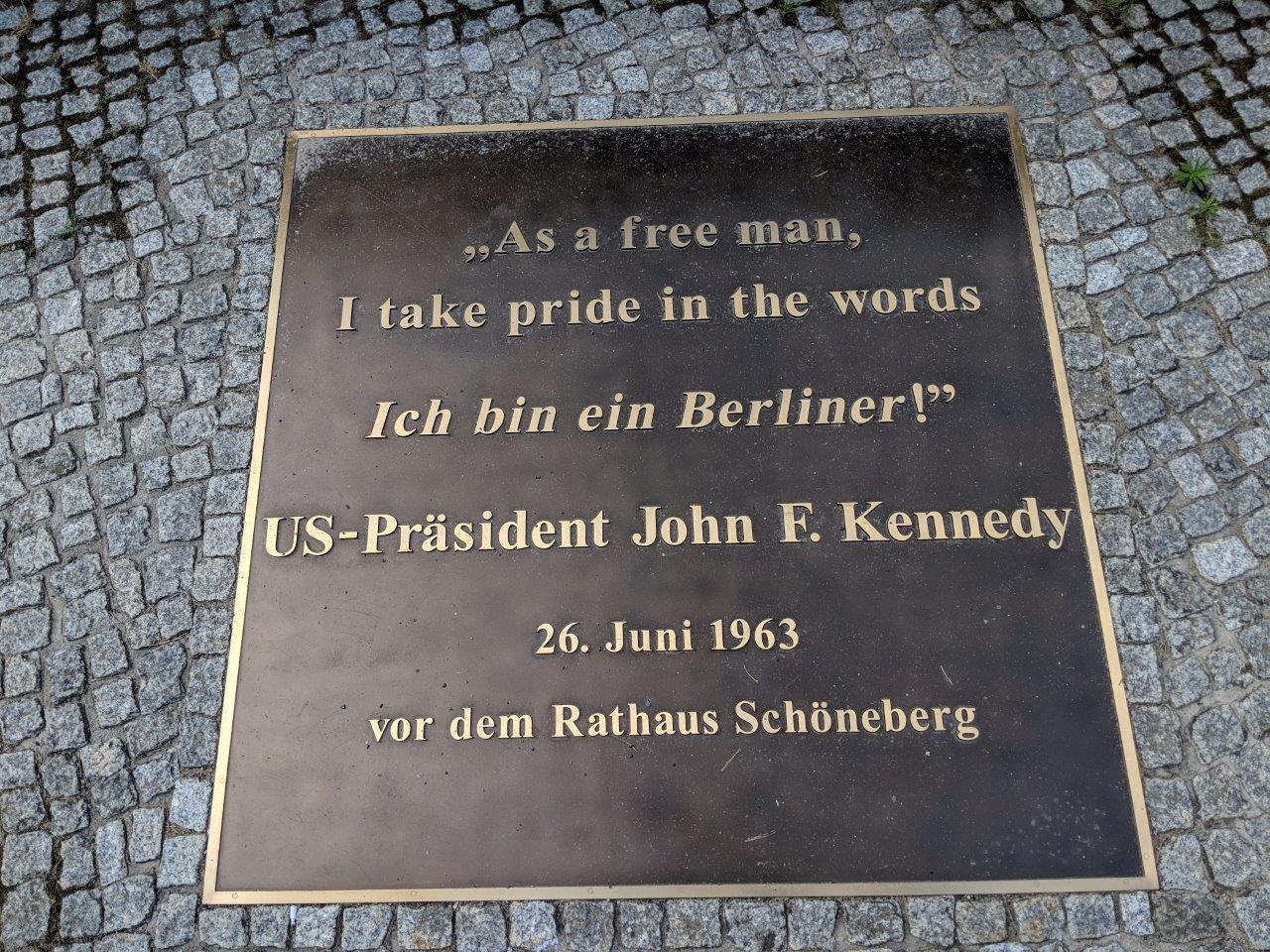 JFK and Ronald Reagan monuments in Berlin