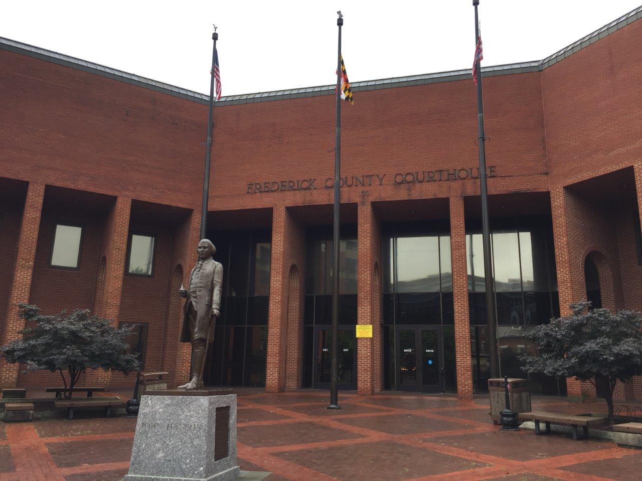 John Hanson statue in Frederick, Maryland