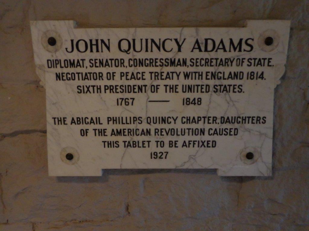 John Quincy Adams grave marker