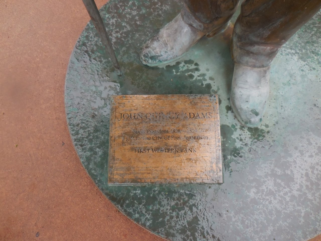 John Quincy Adams statue in Rapid City, South Dakota