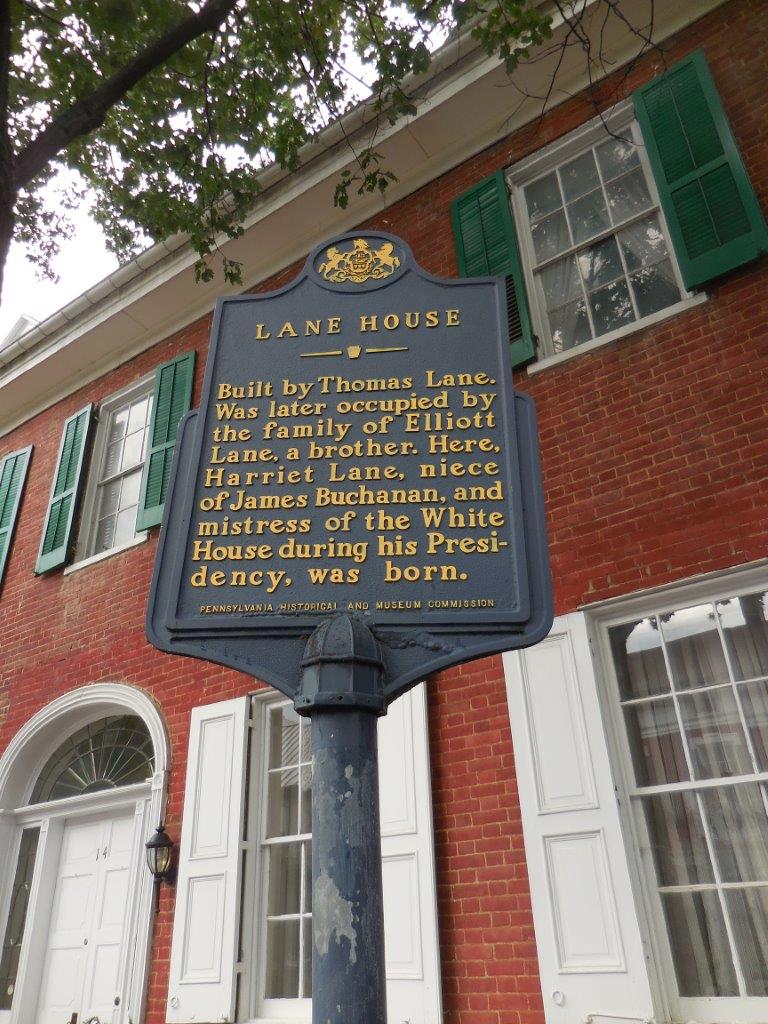 Harriet Lane birthplace in Mercersburg, Pennsylvania