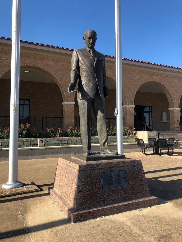 Lyndon B. Johnson statue at Central Texas College in Killeen, Texas
