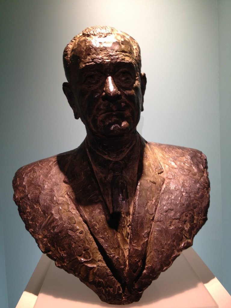 Lyndon Johnson bust at LBJ library