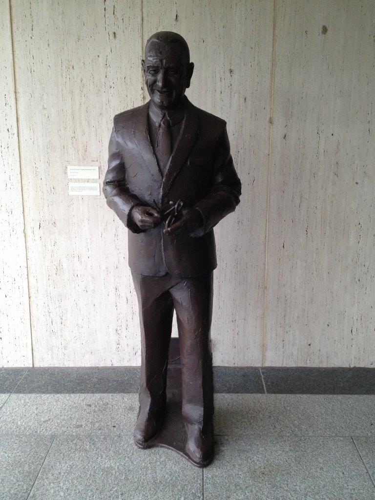 Lyndon Johnson statue at LBJ library
