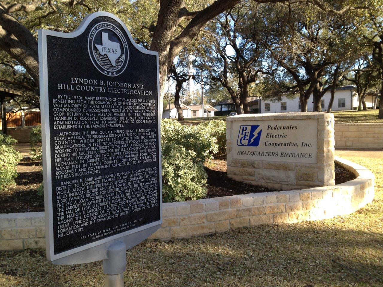 lyndon johnson historical marker