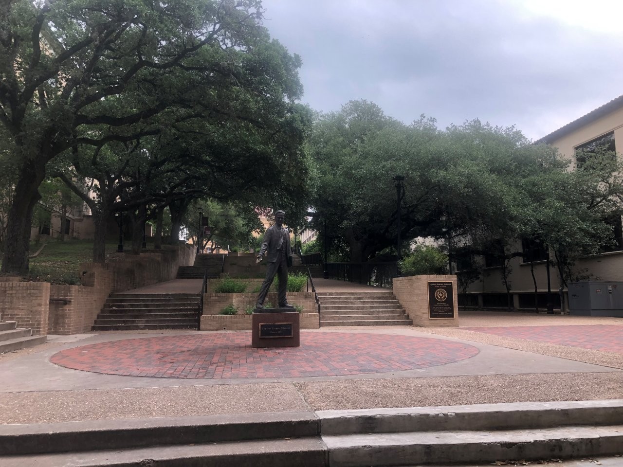 Lyndon B. Johnson statue in San Marcos, Texas