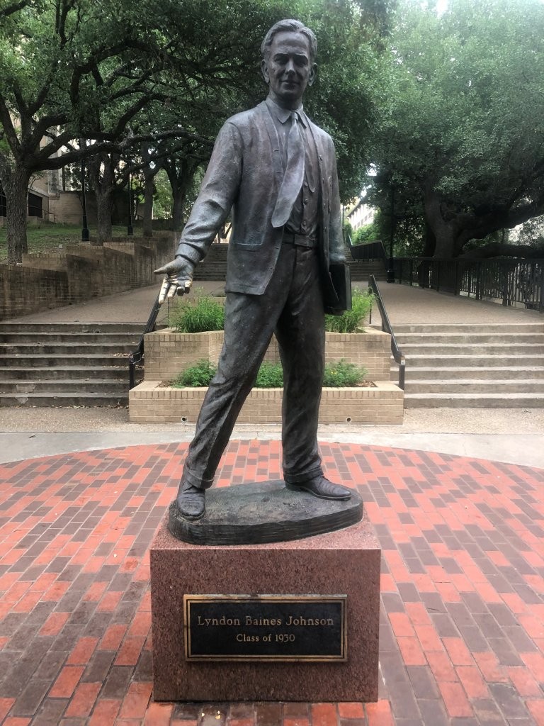 Lyndon B. Johnson monument in San Marcos, Texas