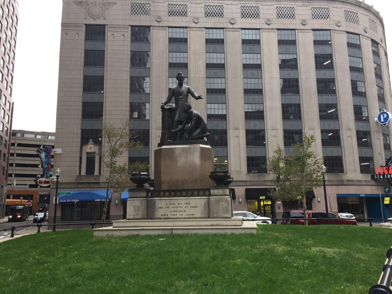 Abraham Lincoln monument in Boston