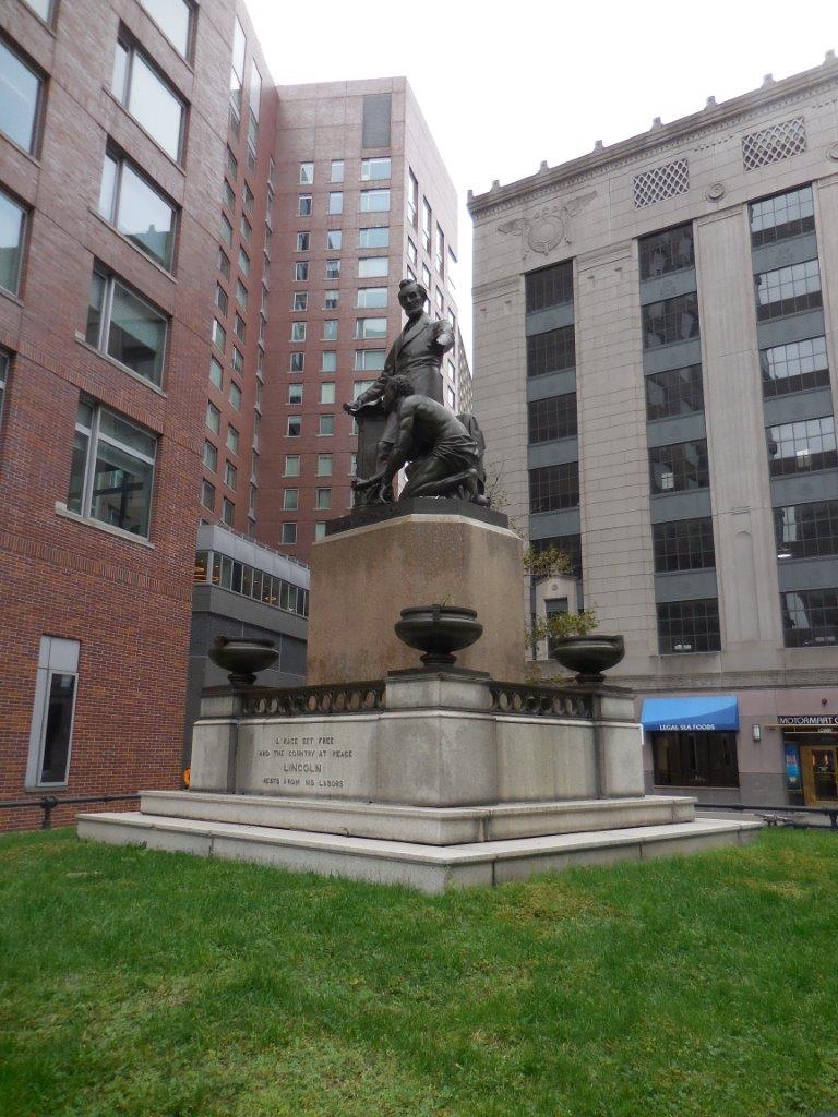 Abraham Lincoln monument in Boston