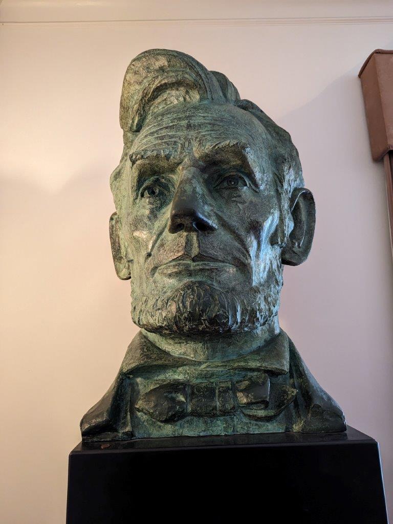 Bust of Abraham Lincoln inside Ford's Theatre