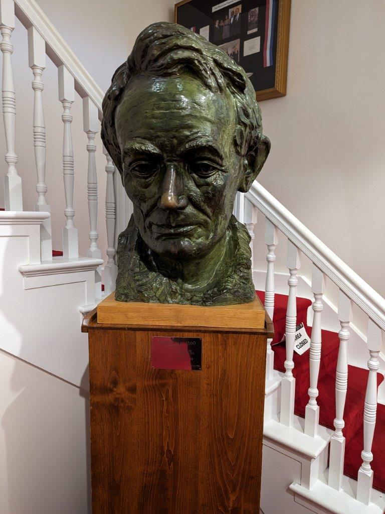 Bust of Abraham Lincoln inside Ford's Theatre