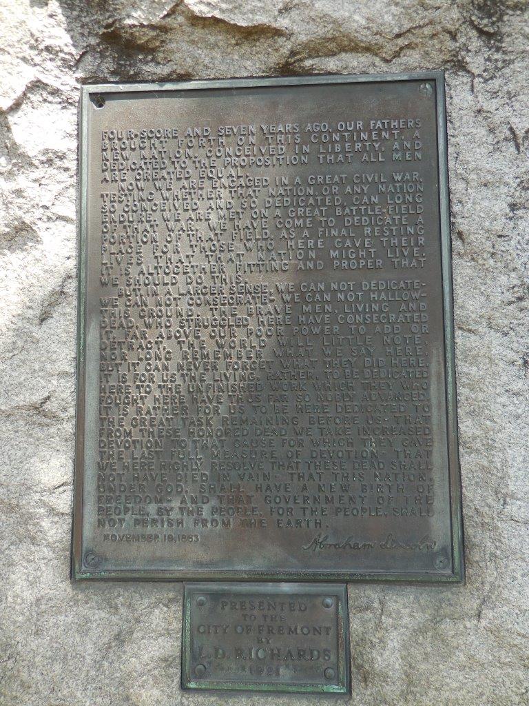 Abraham Lincoln Statue in Fremont, Nebraska