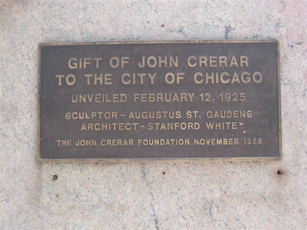 Lincoln statue in Grant park chicago