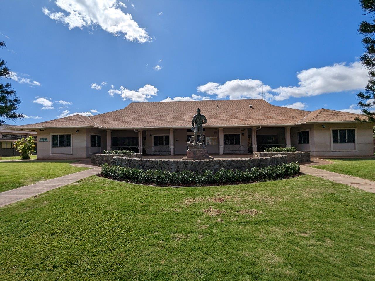 Lincoln the Frontiersman statue in Ewa Beach, Hawaii