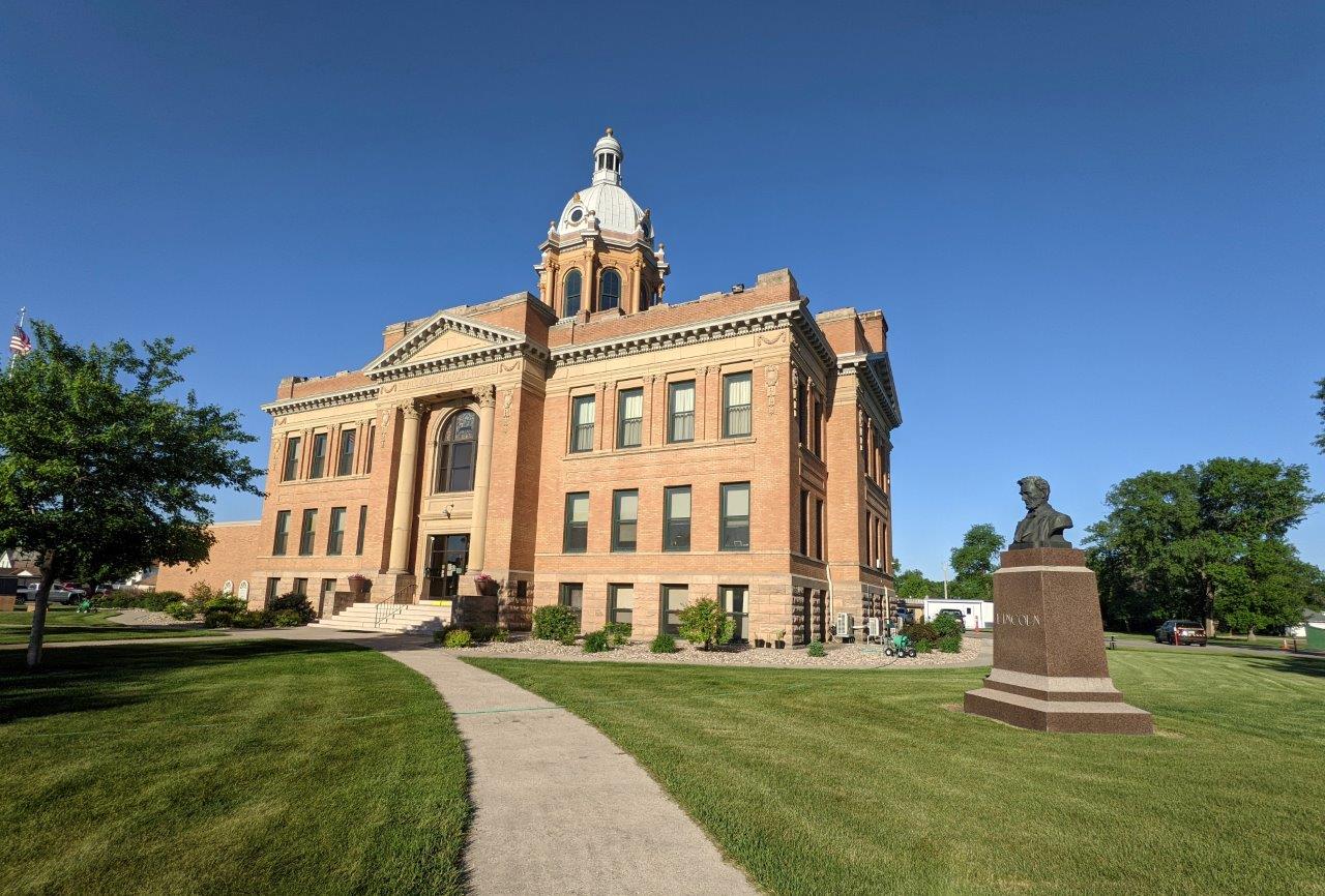 Abraham Lincoln bust in Hillsboro, North Dakota