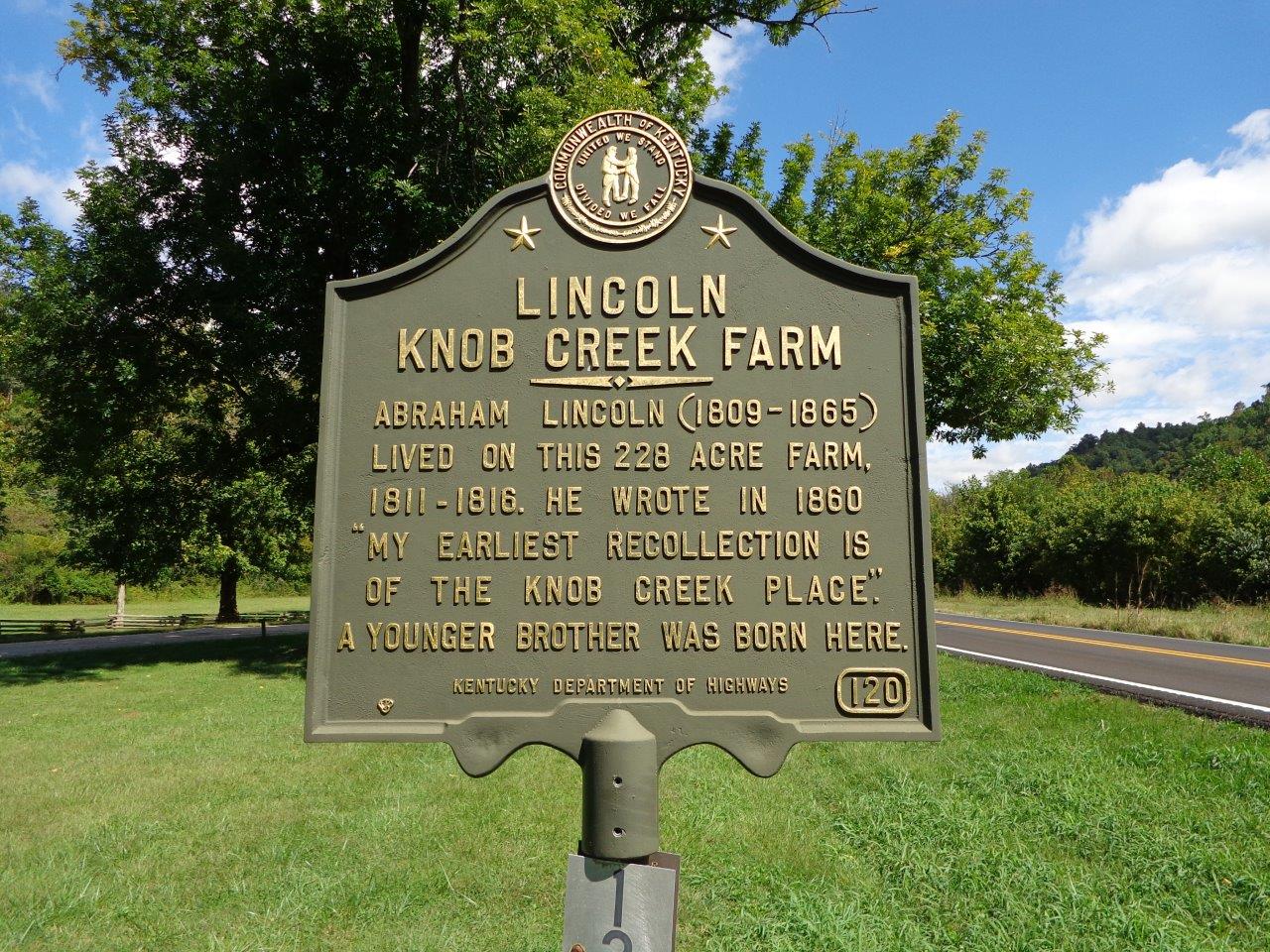 Abraham Lincoln boyhood home in Kentucky