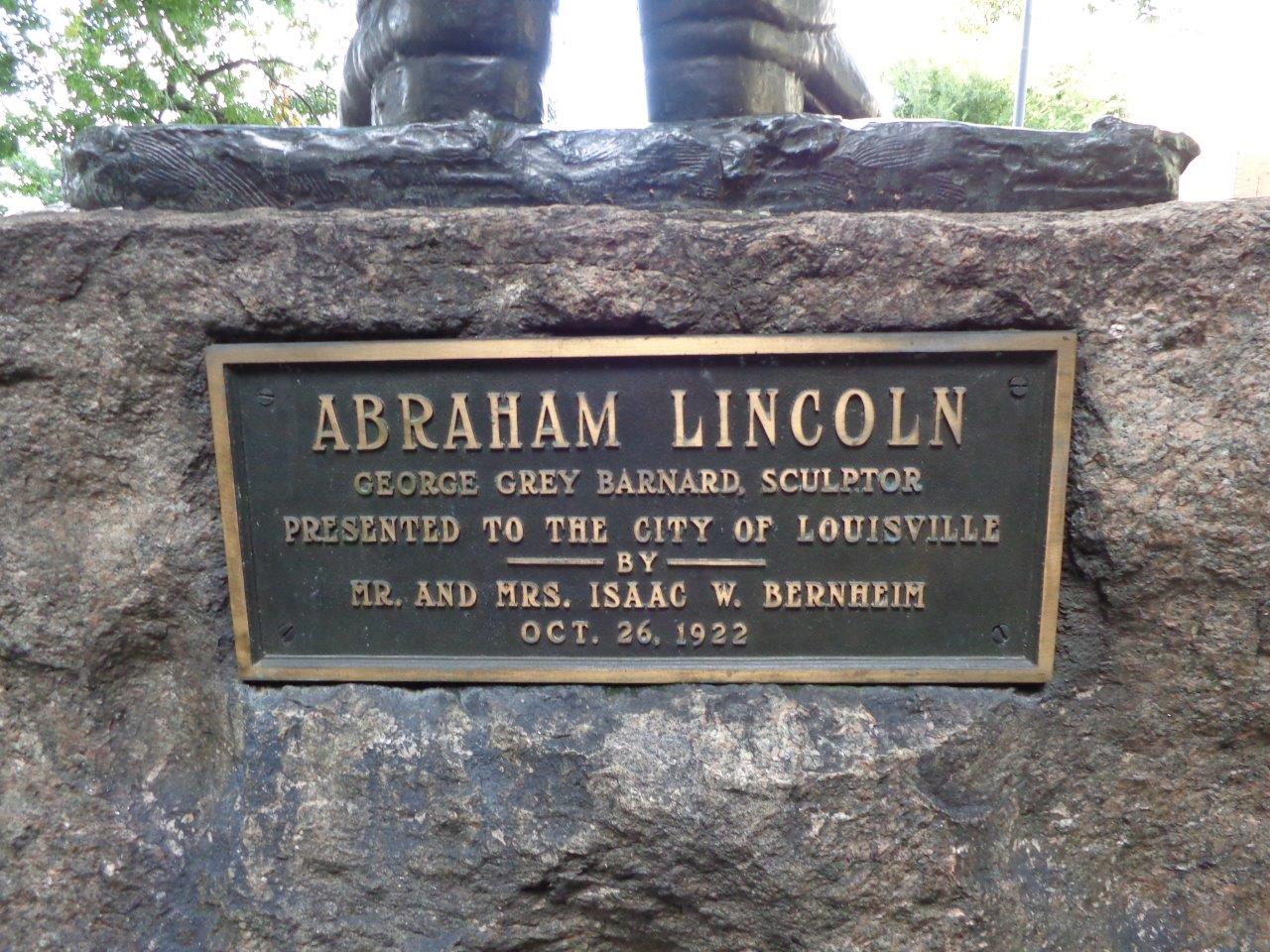Abraham Lincoln statue at the Louisville, KY library