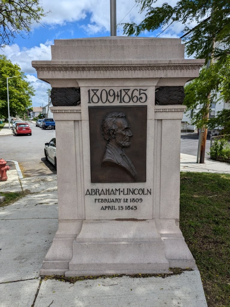 Abraham Lincoln Monument in Lowell, Massachusetts