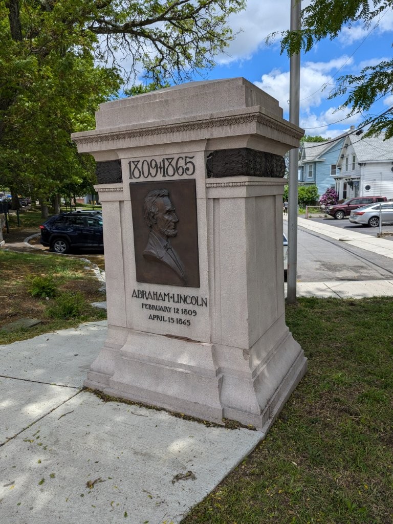 Abraham Lincoln memorial in Lowell, Massachusetts