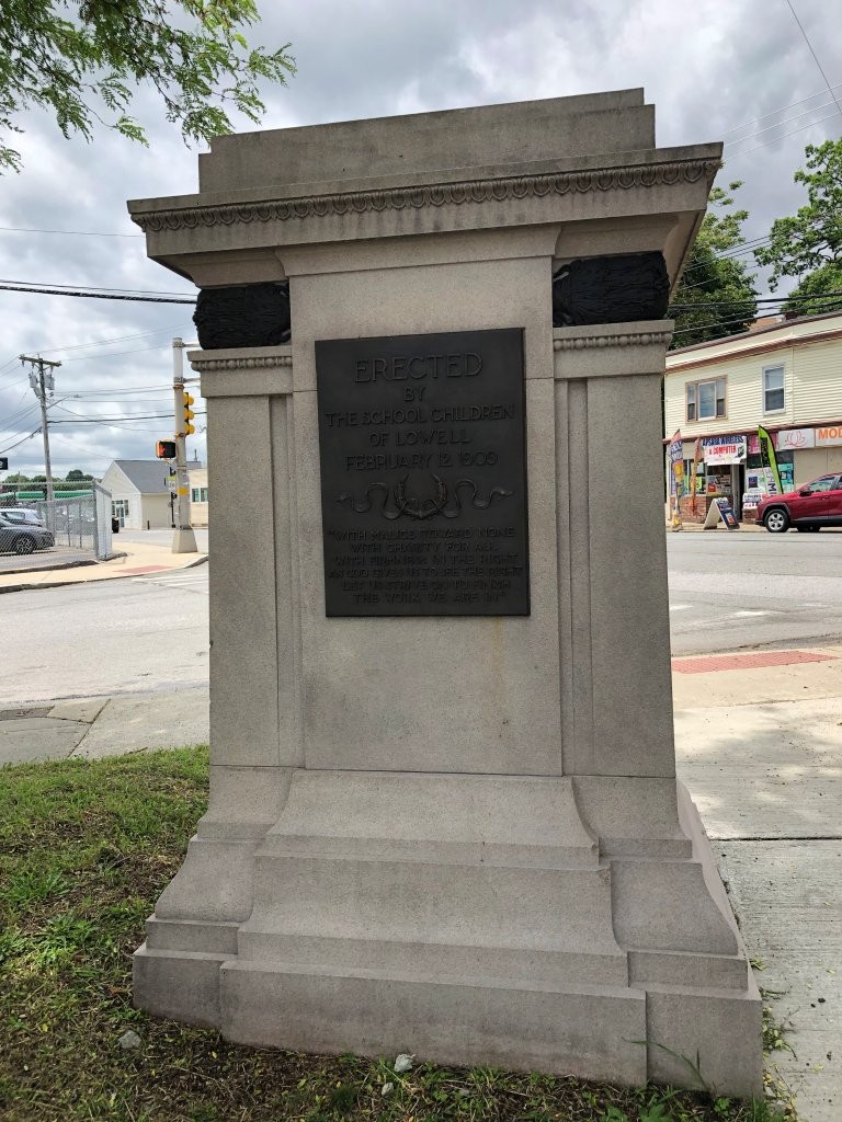 Abraham Lincoln monument in Lowell, Massachusetts