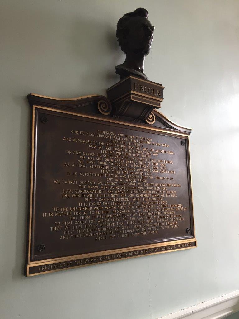 Abraham Lincoln statue at Massachusetts State Capitol