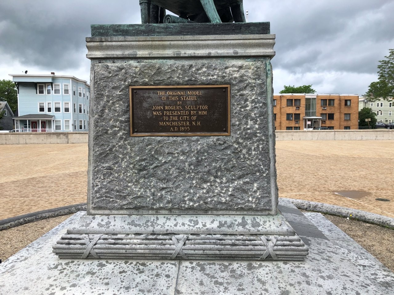 Abraham Lincoln Monument at Central High School in Manchester, New Hampshire