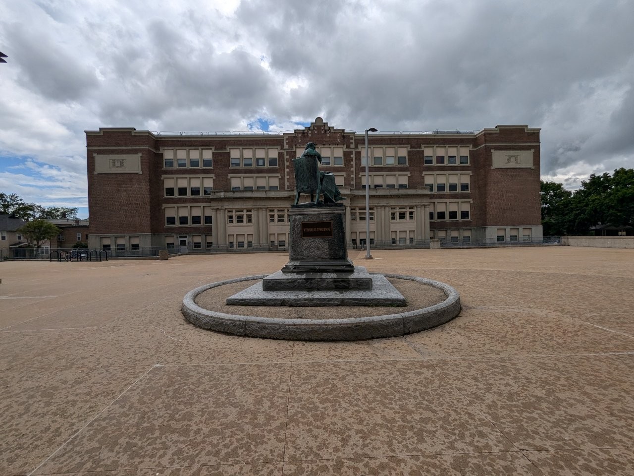 Abraham Lincoln Memorial at Manchester's Central High School