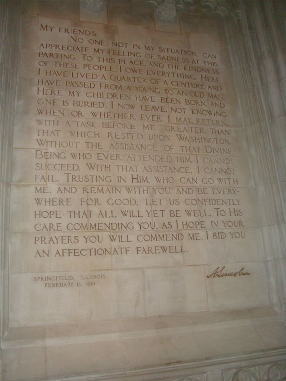 Abraham Lincoln statue in National Cathedral