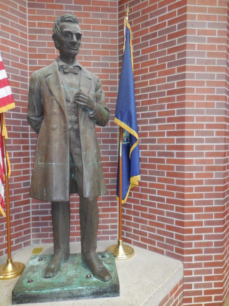 Abraham Lincoln Statue in Omaha, Nebraska