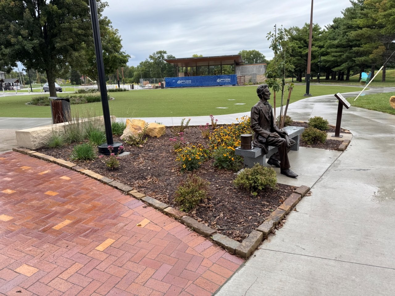 Abraham Lincoln Statue at the City Park in Papillion, Nebraska