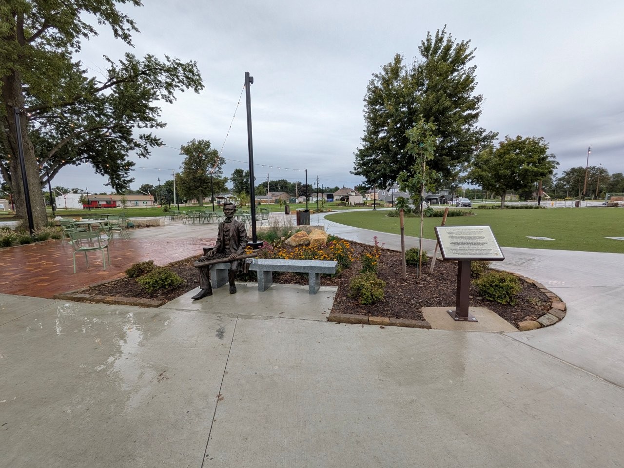 Abraham Lincoln Monument at the City Park in Papillion, Nebraska